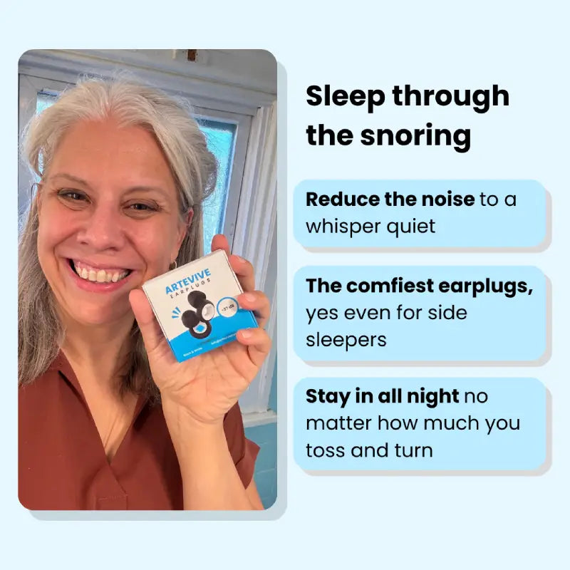 Anti-Snoring Sleep Earplugs - 27dB